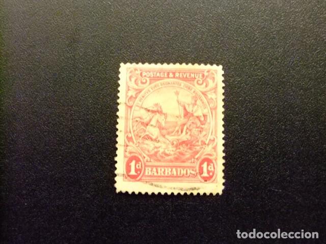 Selos: 49 BARBADOS 1925 1932 / SERIE COURANTE ( Sceau ) / YVERT 143 FU fil. mult.