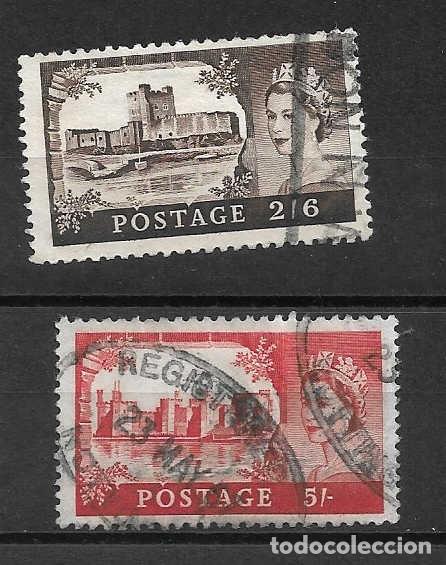Sellos: Castillos de Gran Breta&ntilde;a del a&ntilde;o 1955