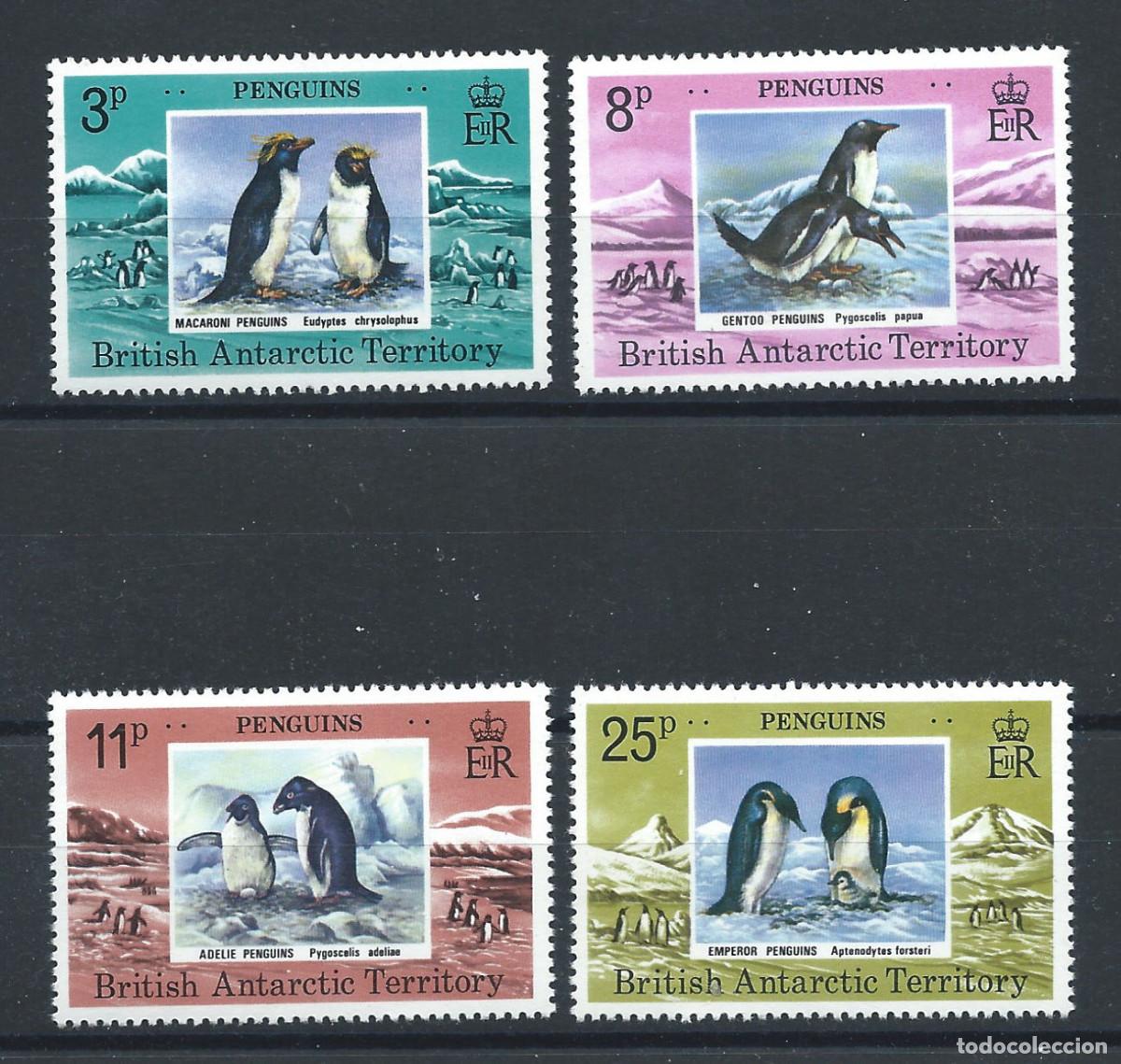 Briefmarken: Antarctique Britannique N&deg;78/81** (MNH) 1979 - Faune &rdquo;Manchots&rdquo;