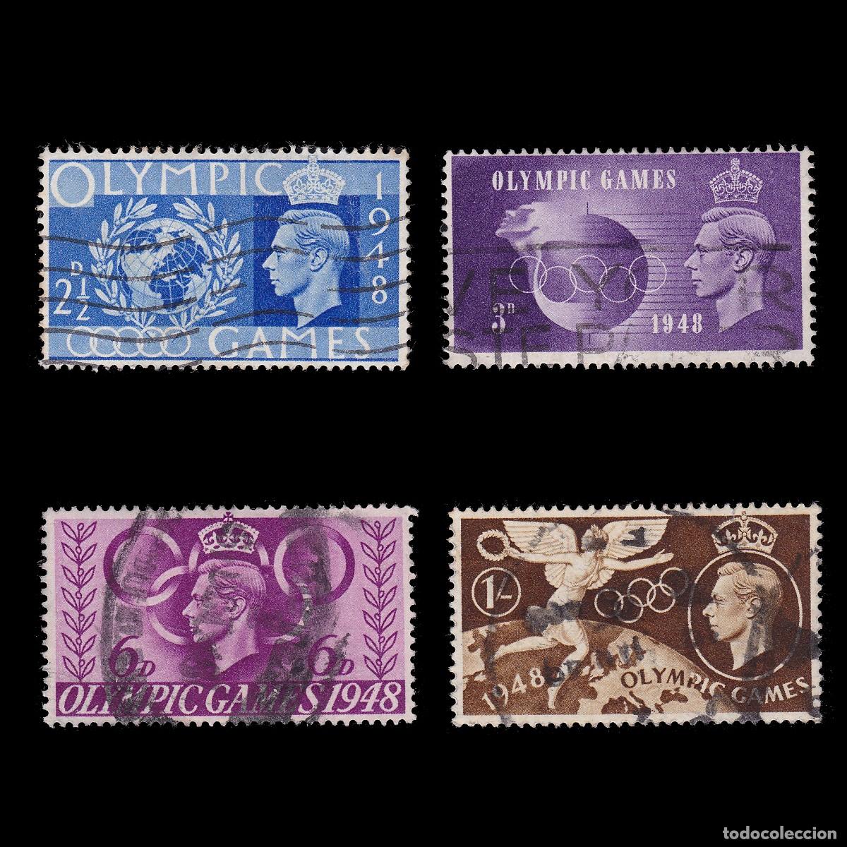 Timbres: GB.GEORGE VI.1948. OLYMPIC GAMES SG 495-498.USED NOS 4.