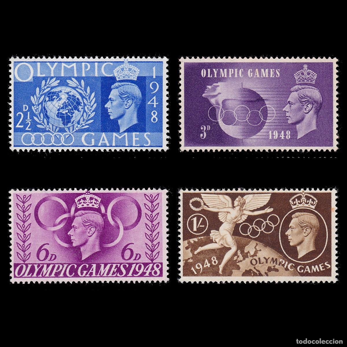 Sellos: GB.GEORGE VI.1948.OLYMPIC GAMES.MNH .SG 495 498