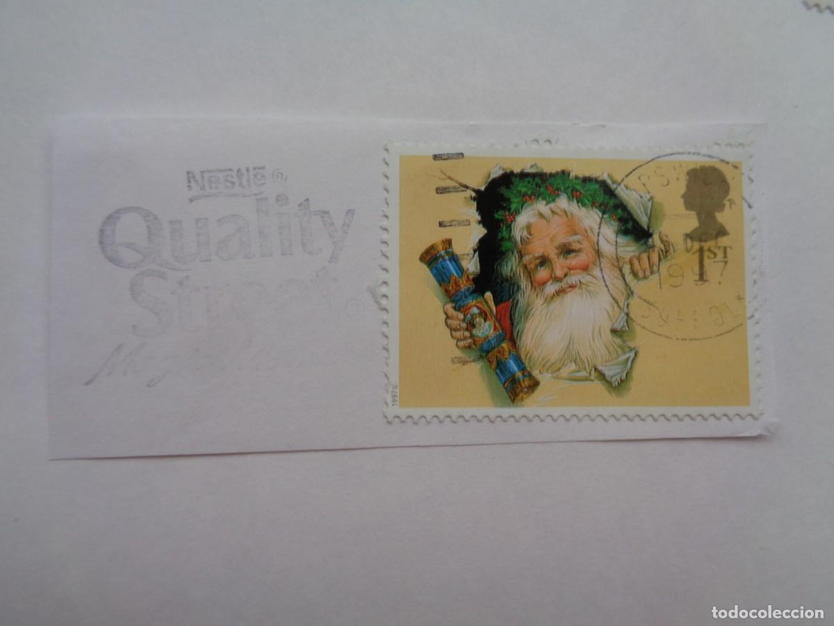 Selos: SELLO DEL REINO UNIDO DE NAVIDAD , MATASELLO PUBLICITARIO DE NESTL&Eacute;