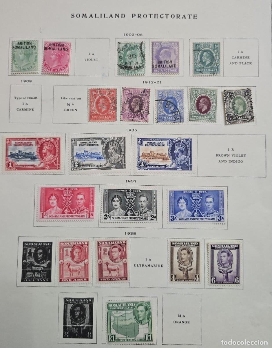Selos: O) SOMALILAND PROTECTORATE, KING EDWARD VII, KING GEORGE VI AND ELIZABETH, SET IN EXCELLENT CONDITI