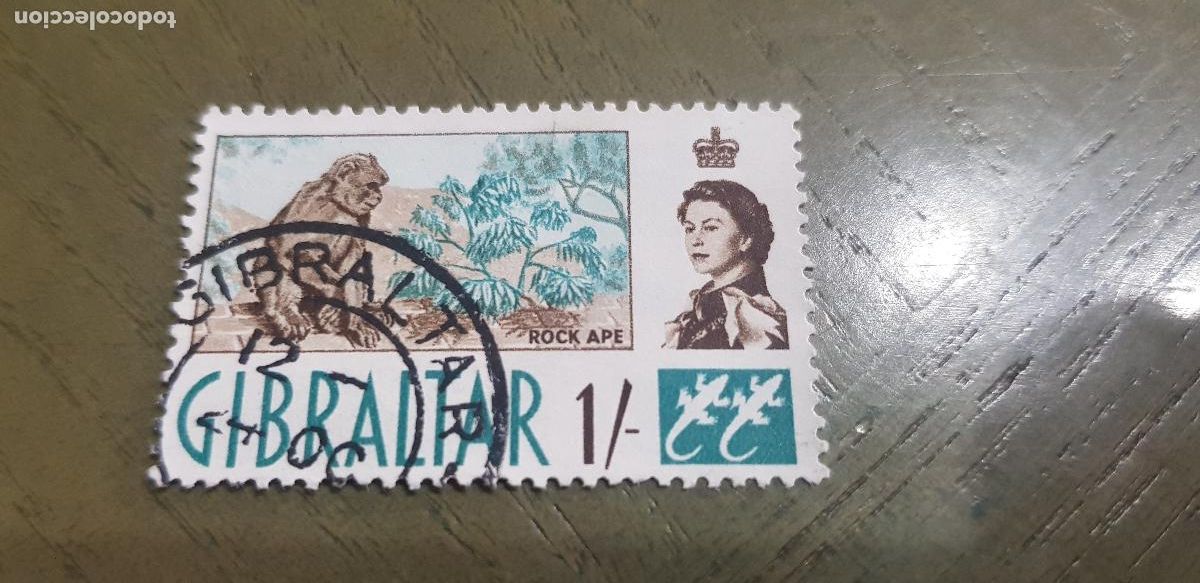 Sellos: GIBRARTAR, SELLO USADO