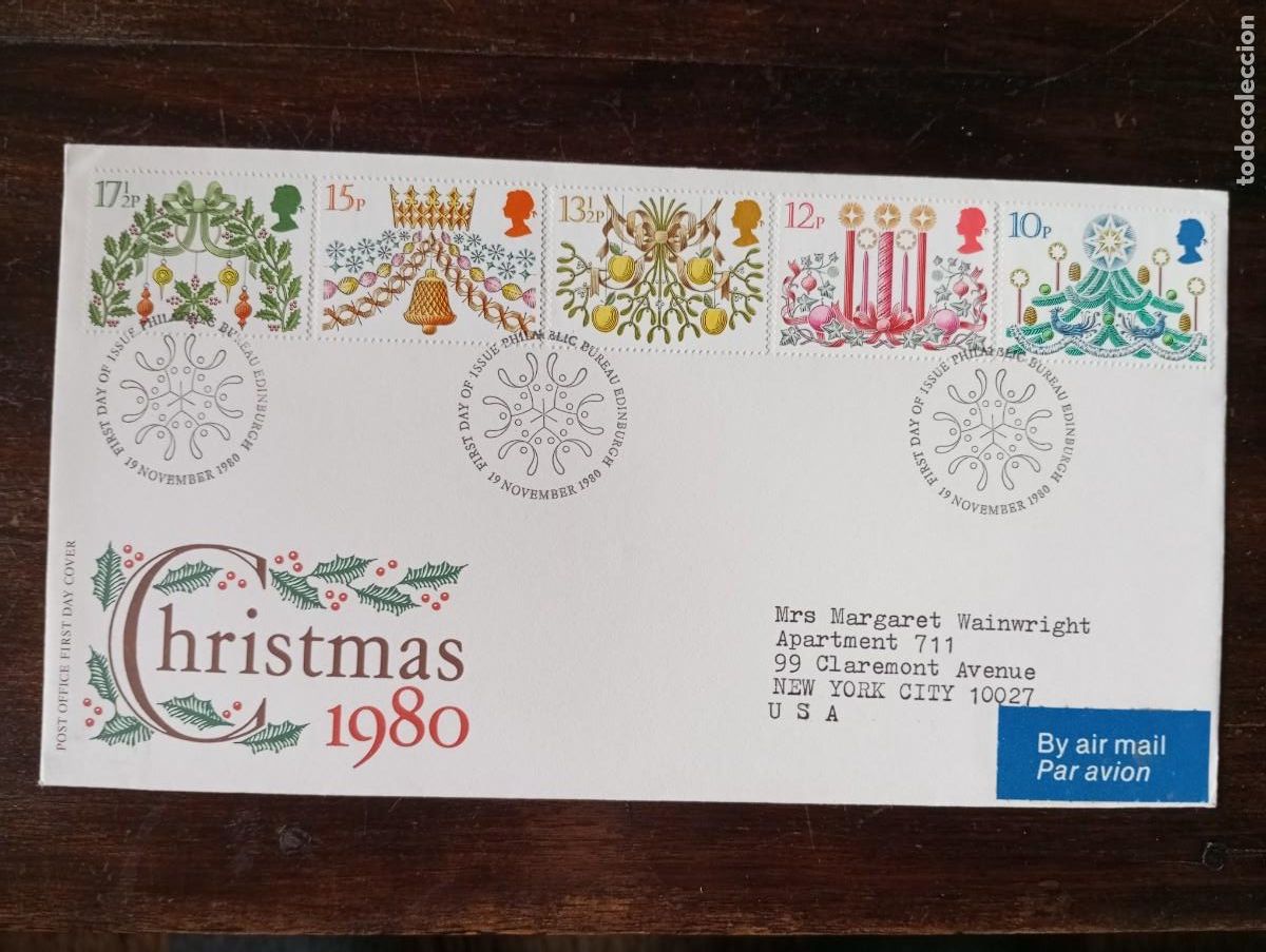 Sellos: INGLATERRA, SPD, 1980, NAVIDAD 80 - Foto 1