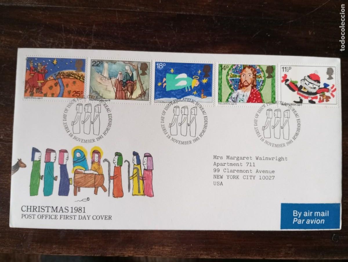 Sellos: INGLATERRA, SPD, 1981, NAVIDAD 81 - Foto 1