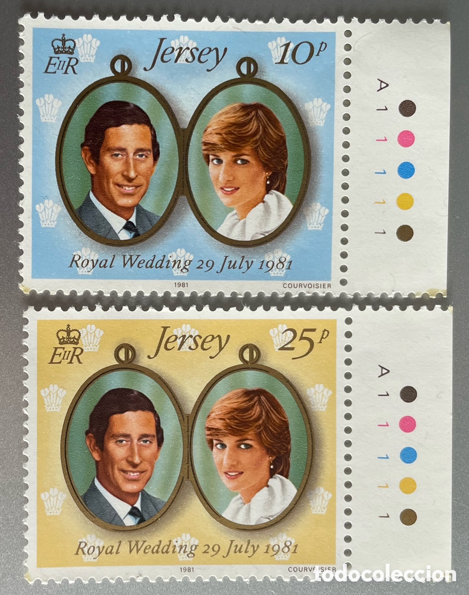 Sellos: Jersey. Boda Real. 1981 - Foto 1