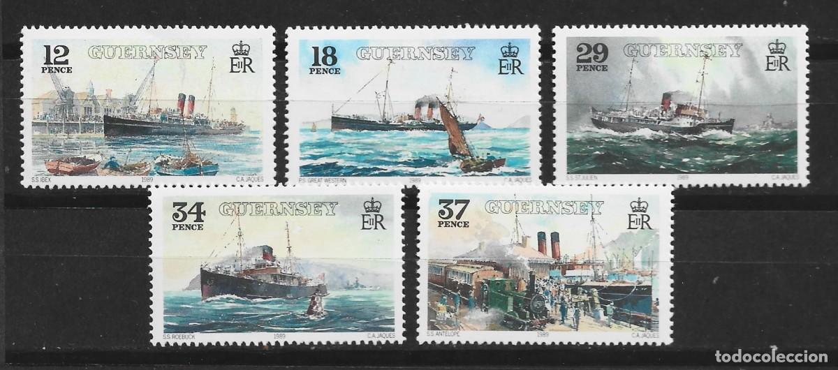Sellos: Guernsey, 1989. Yvert. 462/66. - Foto 1