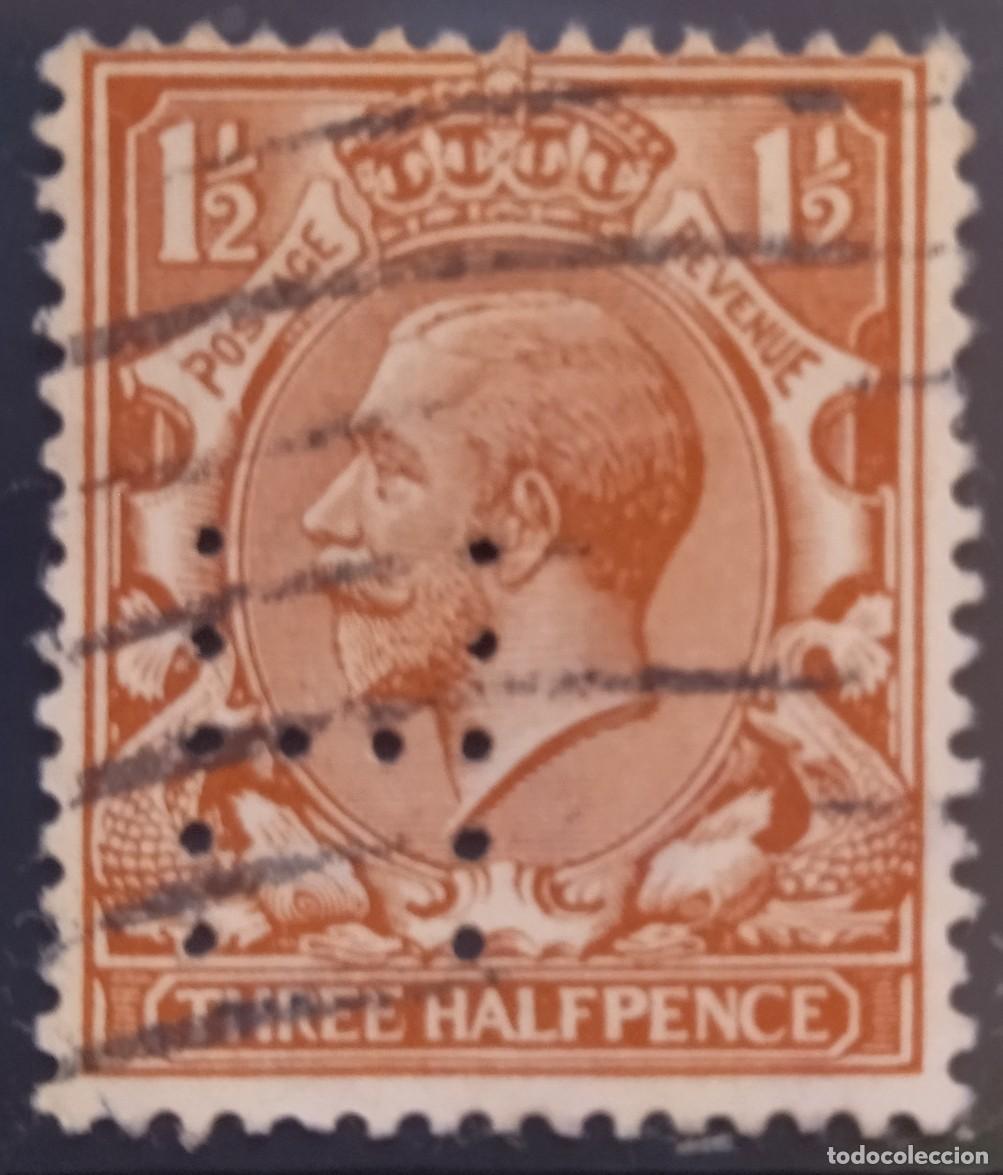 Sellos: INGLATERRA PERFORADO - PERFIN. USADO - USED. - Foto 1