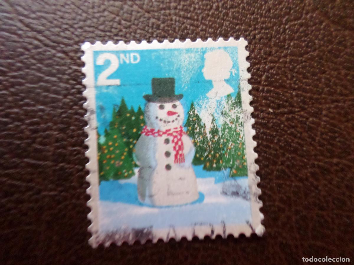 Sellos: .inglaterra, navidad, sello usado - Foto 1