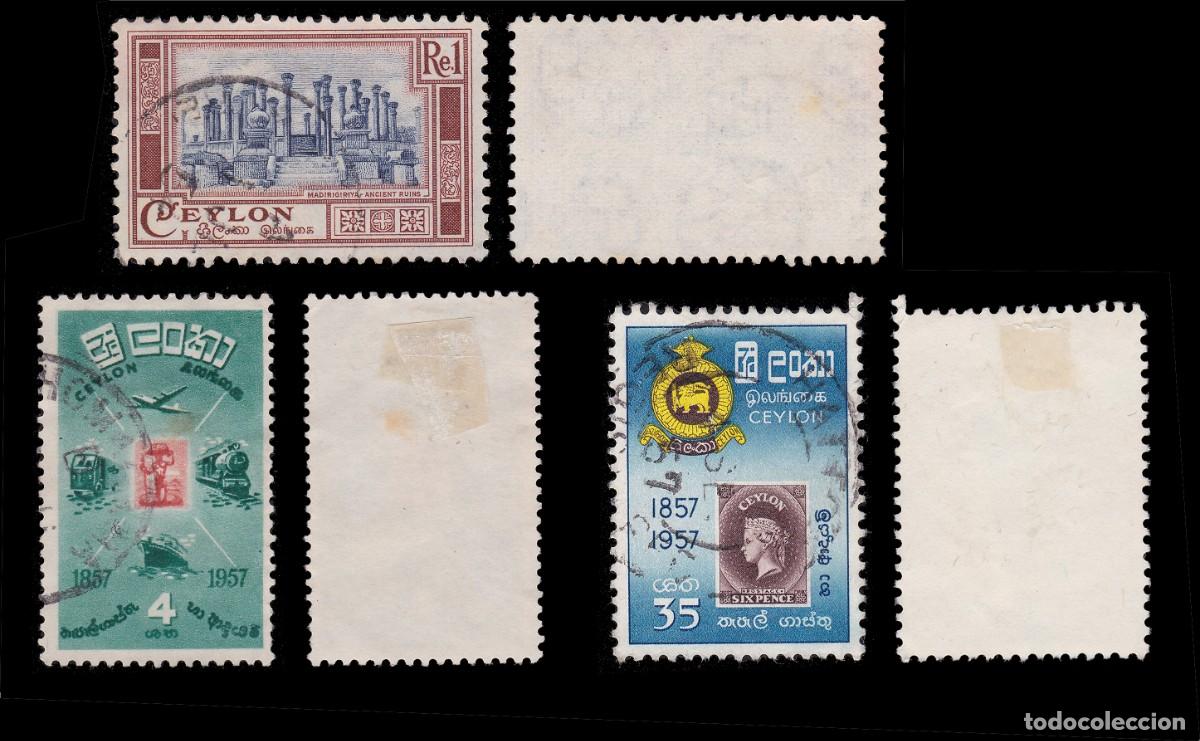 Sellos: CEYLON.STAMPS SET 8 Used. - Foto 2