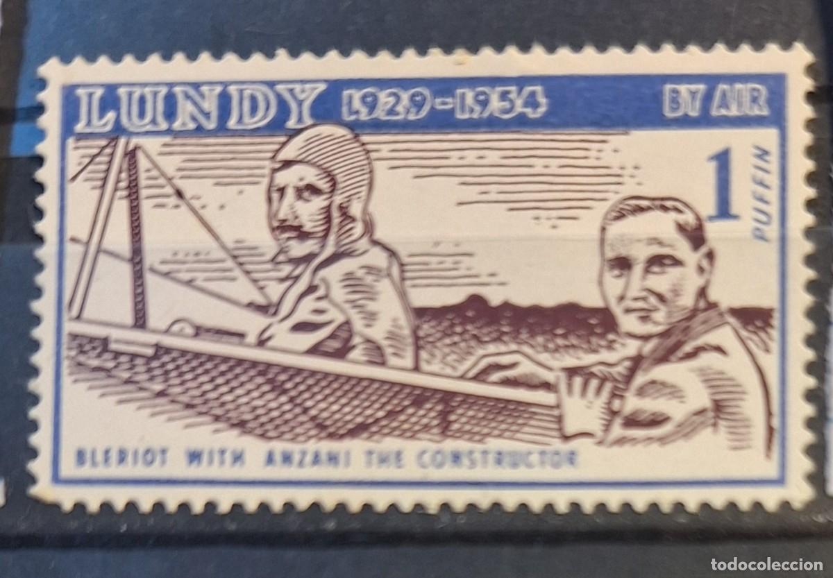 Sellos: GRAN BRETA&Ntilde;A, LUNDY, 1954. - Foto 1