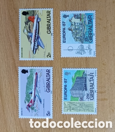 Sellos: Gibraltar Gran Breta&ntilde;a 1987 - Foto 1