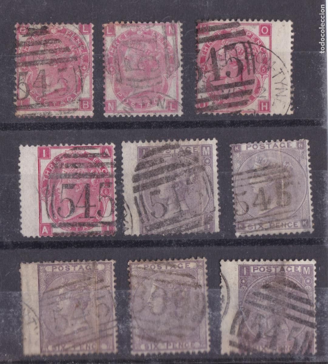 Sellos: SS36- GRAN BRETA&Ntilde;A Cl&aacute;sicos x 9 Sellos Buena Calidad +800 euros
