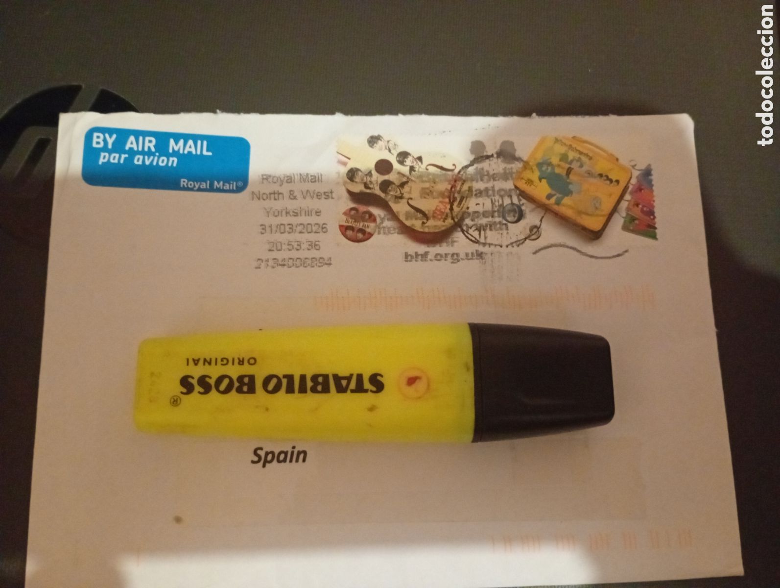 Sellos: Sobre franqueado Gran Breta&ntilde;a