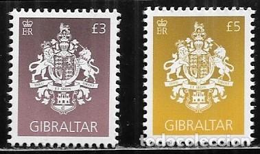 Sellos: GIBRALTAR 2021, ESCUDOS. MNH.