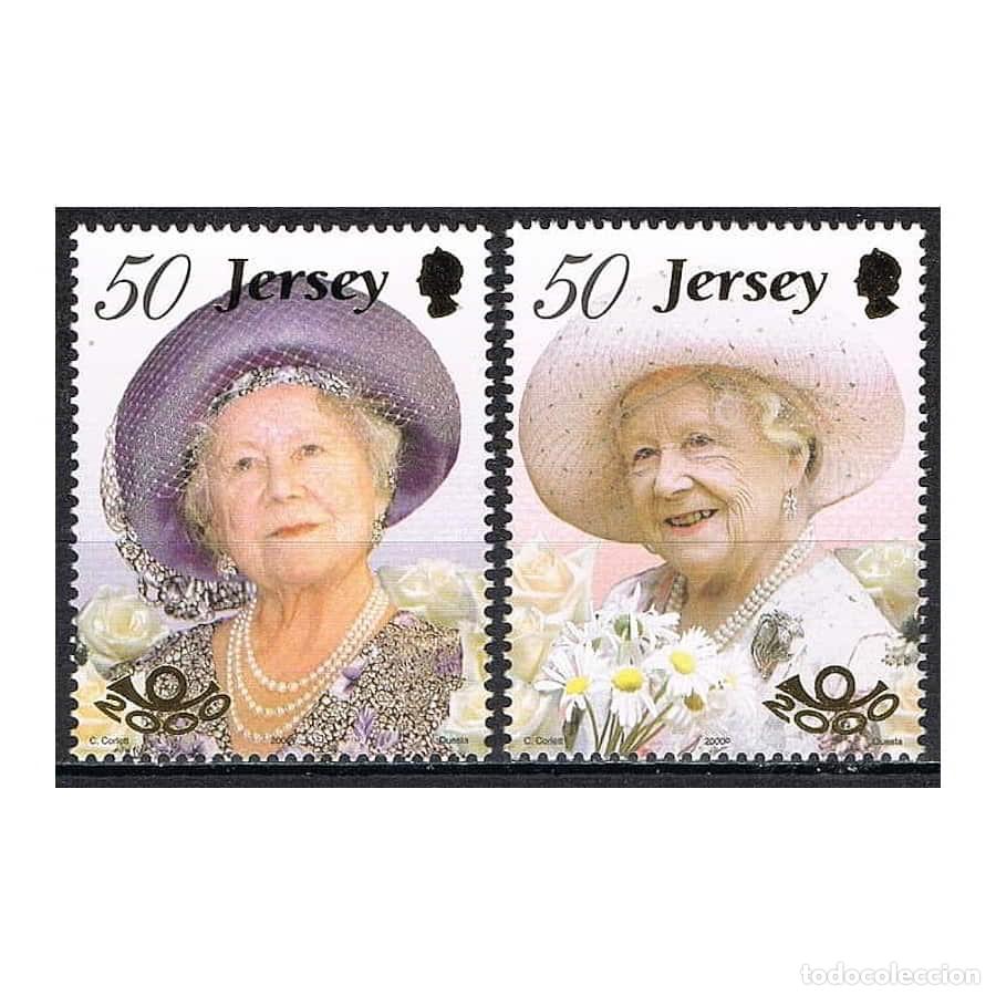 Selos: Jersey 2000 [SLL] Serie 100 cumplea&ntilde;os de la reina madre (MNH)