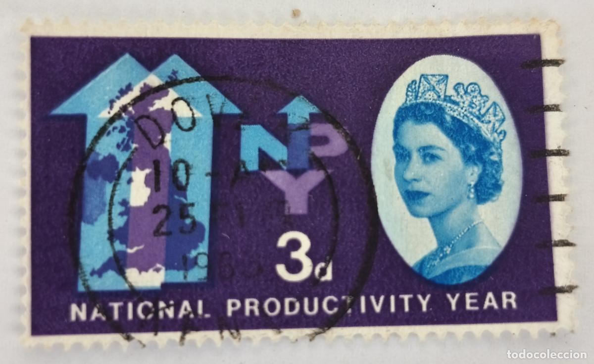 Sellos: USADO - GRAN BRETA&Ntilde;A - National Productivity Year 3d 1962 - Yvert et Tellier GB 368