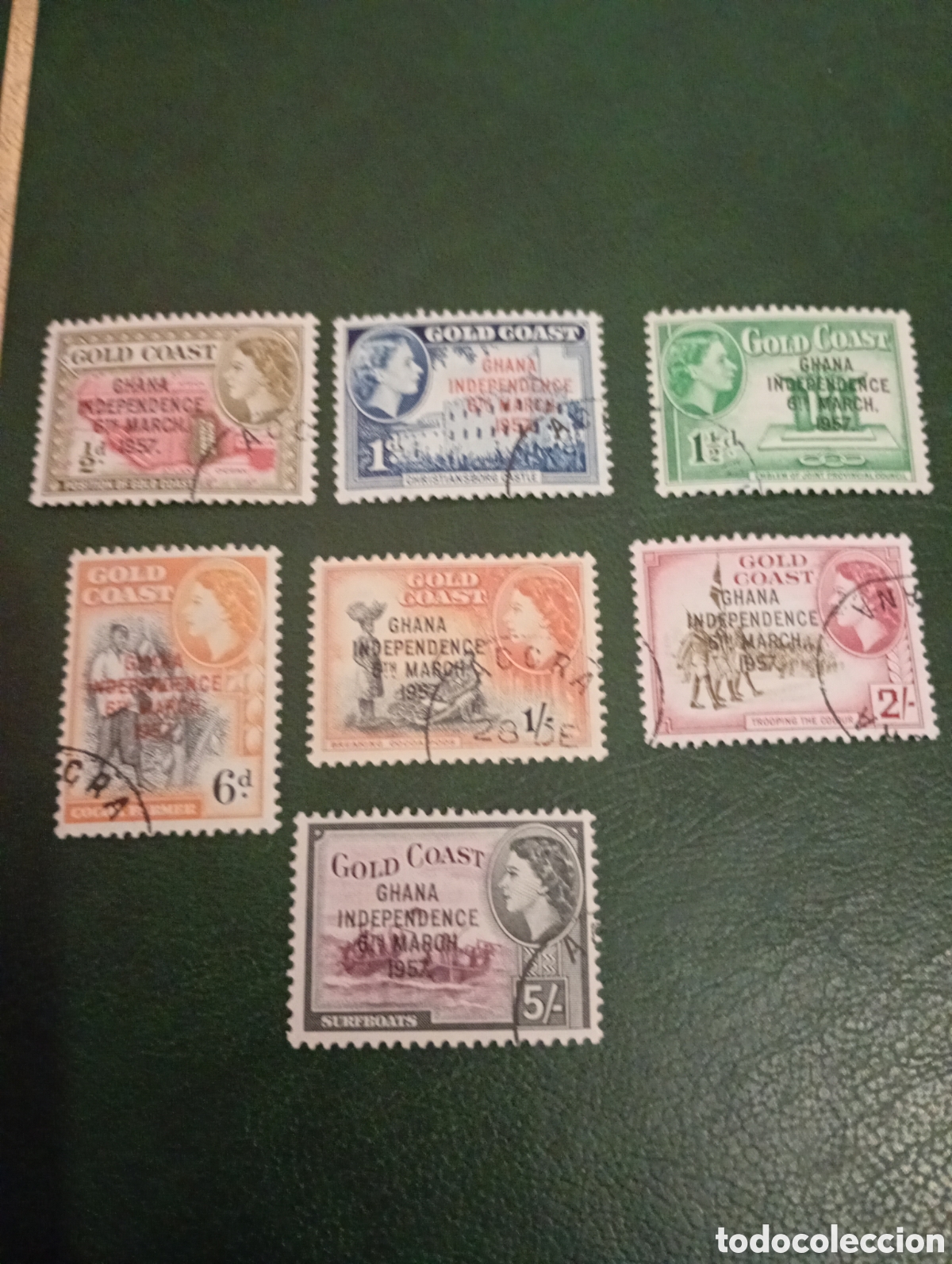 Sellos: Gold Coast Ghana 1957 Isabel II