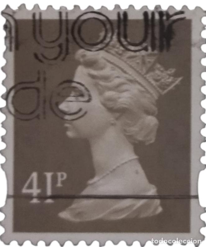 Sellos: GrAN BRETA&Ntilde;A 1993 Isabel II - Mach&iacute;n. USADO.