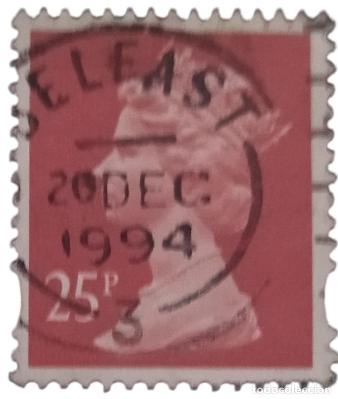 Sellos: GrAN BRETA&Ntilde;A 1993 Isabel II - Mach&iacute;n. USADO.