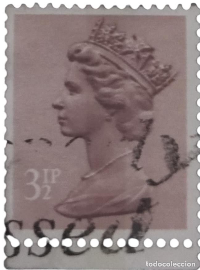 Sellos: GrAN BRETA&Ntilde;A 1983 Isabel II - Mach&iacute;n. USADO.