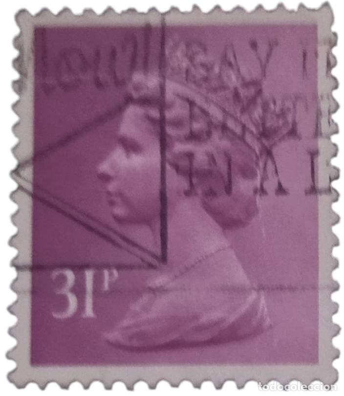 Sellos: GrAN BRETA&Ntilde;A 1983 Isabel II - Mach&iacute;n. USADO.