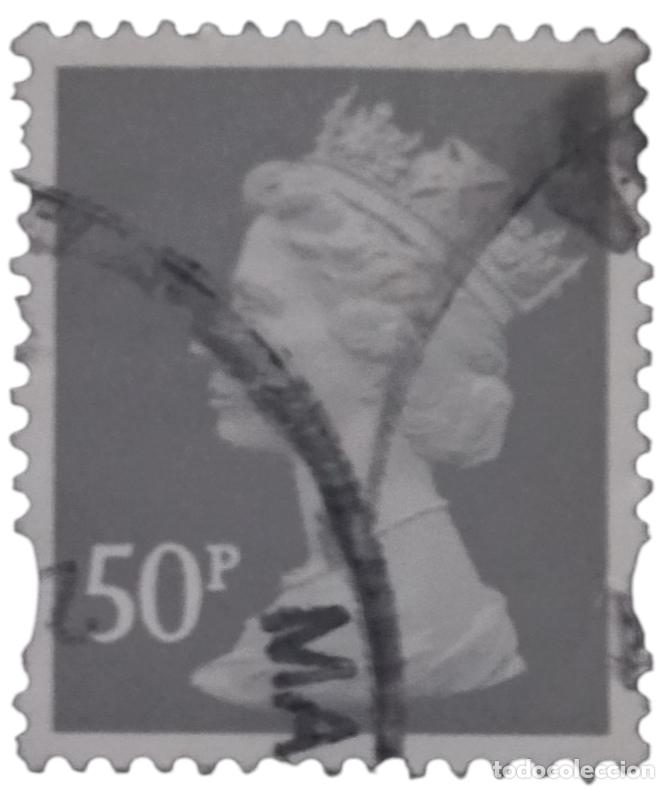 Sellos: GrAN BRETA&Ntilde;A 2009 Isabel II - Mach&iacute;n. USADO.