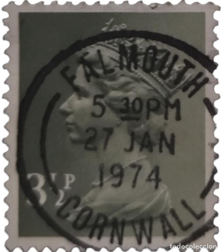 Sellos: GRAN BRETA&Ntilde;A 1971 Isabel II - Mach&iacute;n. PRECIOSO - USADO.