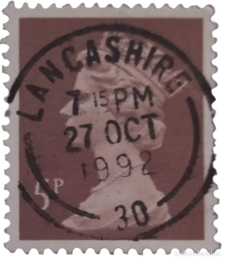 Sellos: GRAN BRETA&Ntilde;A 1982 Isabel II - Mach&iacute;n. PRECIOSO - USADO.