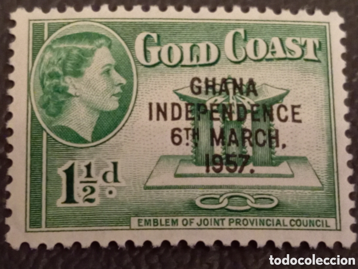 Sellos: Sello Ghana 1957 Independencia 1&frac12;d MNH - Scott #7 / SG #172