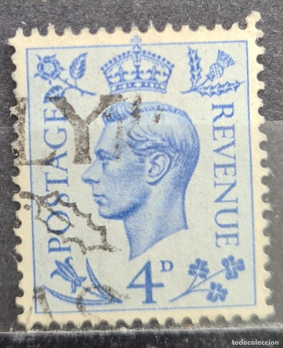 Sellos: Sello usado de Gran Breta&ntilde;a 1950: Jorge VI