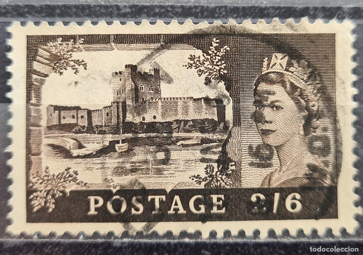 Sellos: Sello usado de Gran Breta&ntilde;a 1955