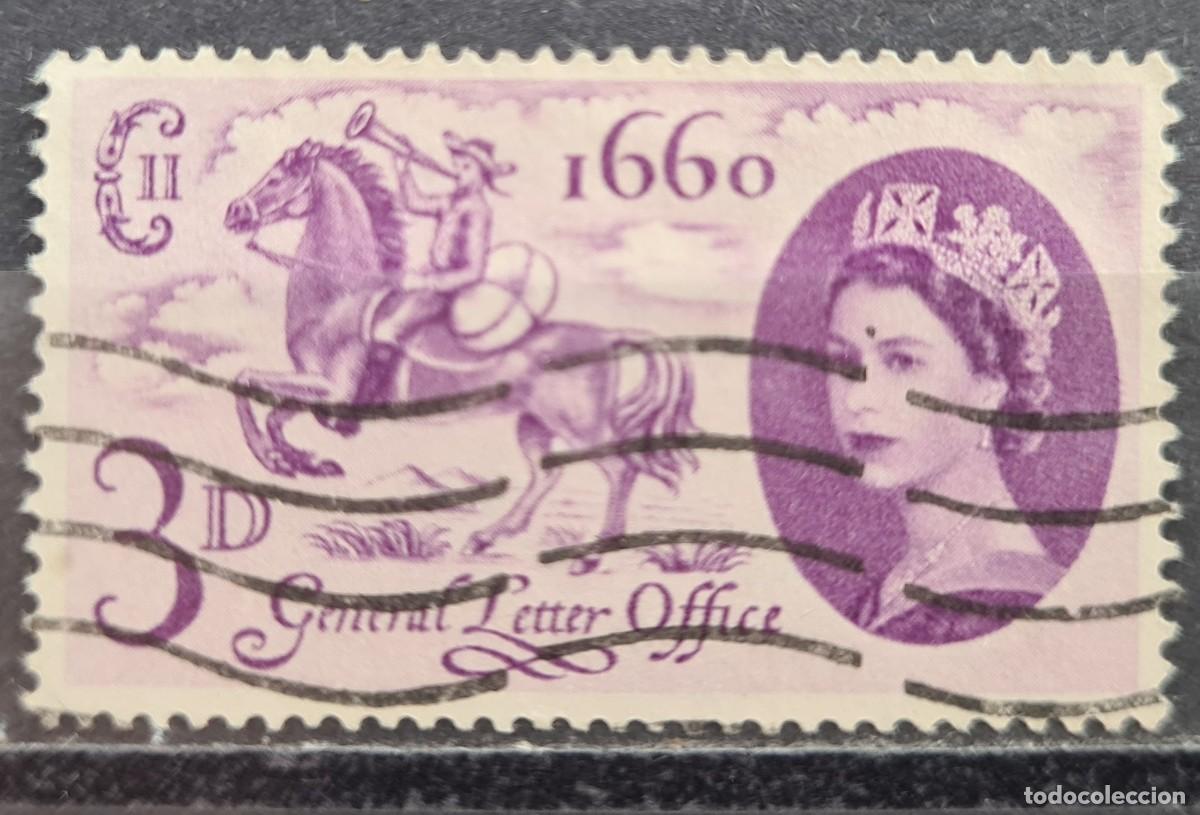 Sellos: Sello usado de Gran Breta&ntilde;a 1960: Tricentenario de la Oficina General de Correo