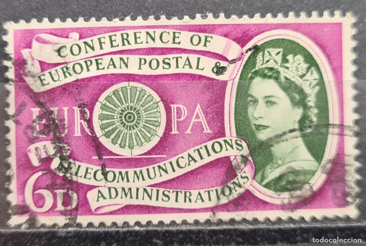 Sellos: Sello usado de Gran Breta&ntilde;a 1960: Europa