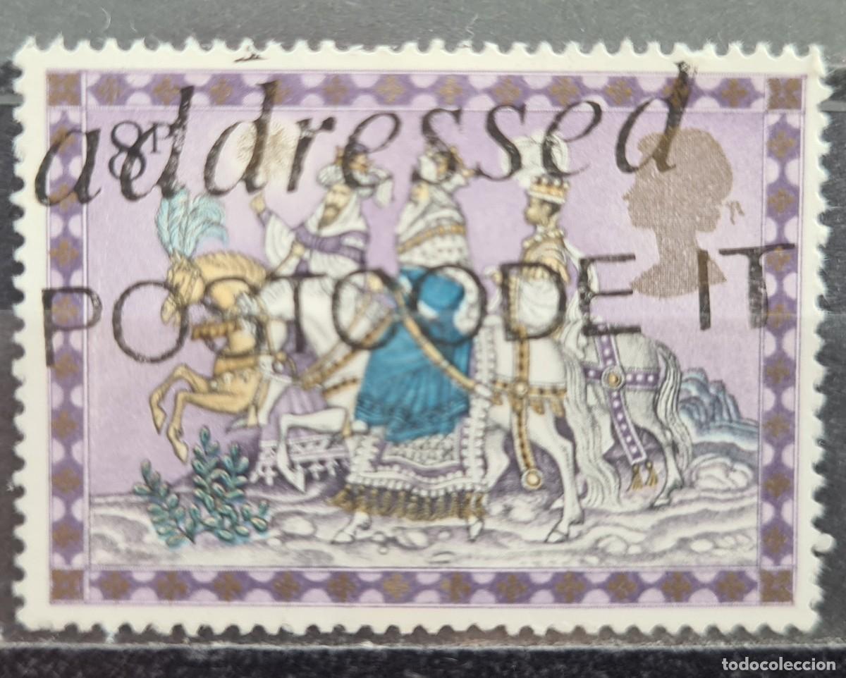 Sellos: Sello usado de Gran Breta&ntilde;a 1979. Navidad: Los Reyes Magos