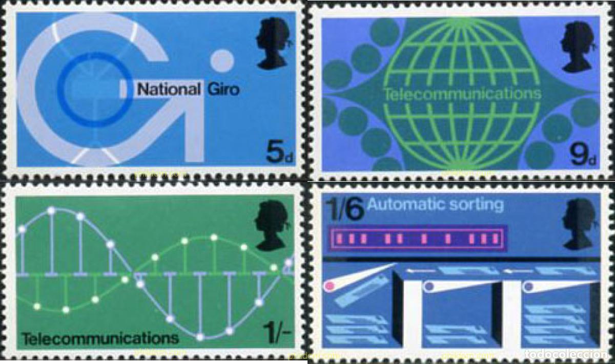 Sellos: 142061 MNH GRAN BRETA&Ntilde;A 1969 REALIZACIONES TECNOLOGICAS POSTALES