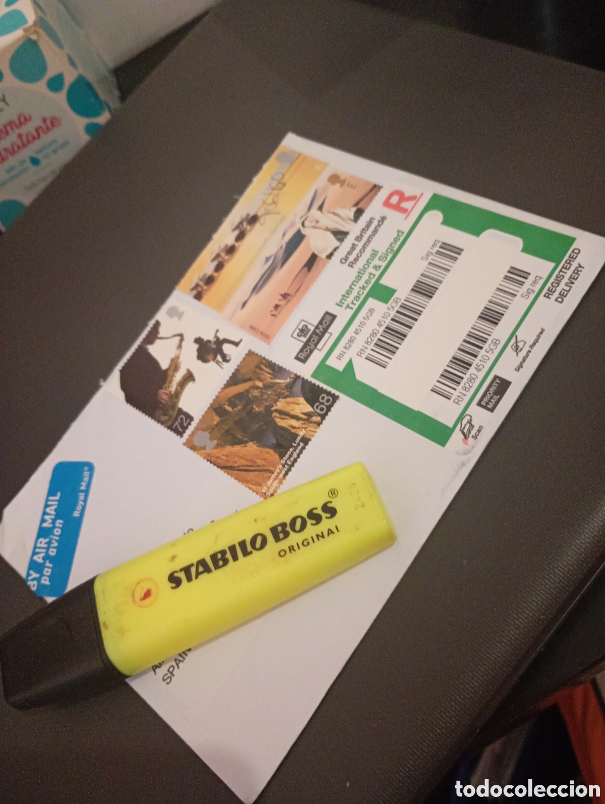 Sellos: Sobre franqueado Gran Breta&ntilde;a