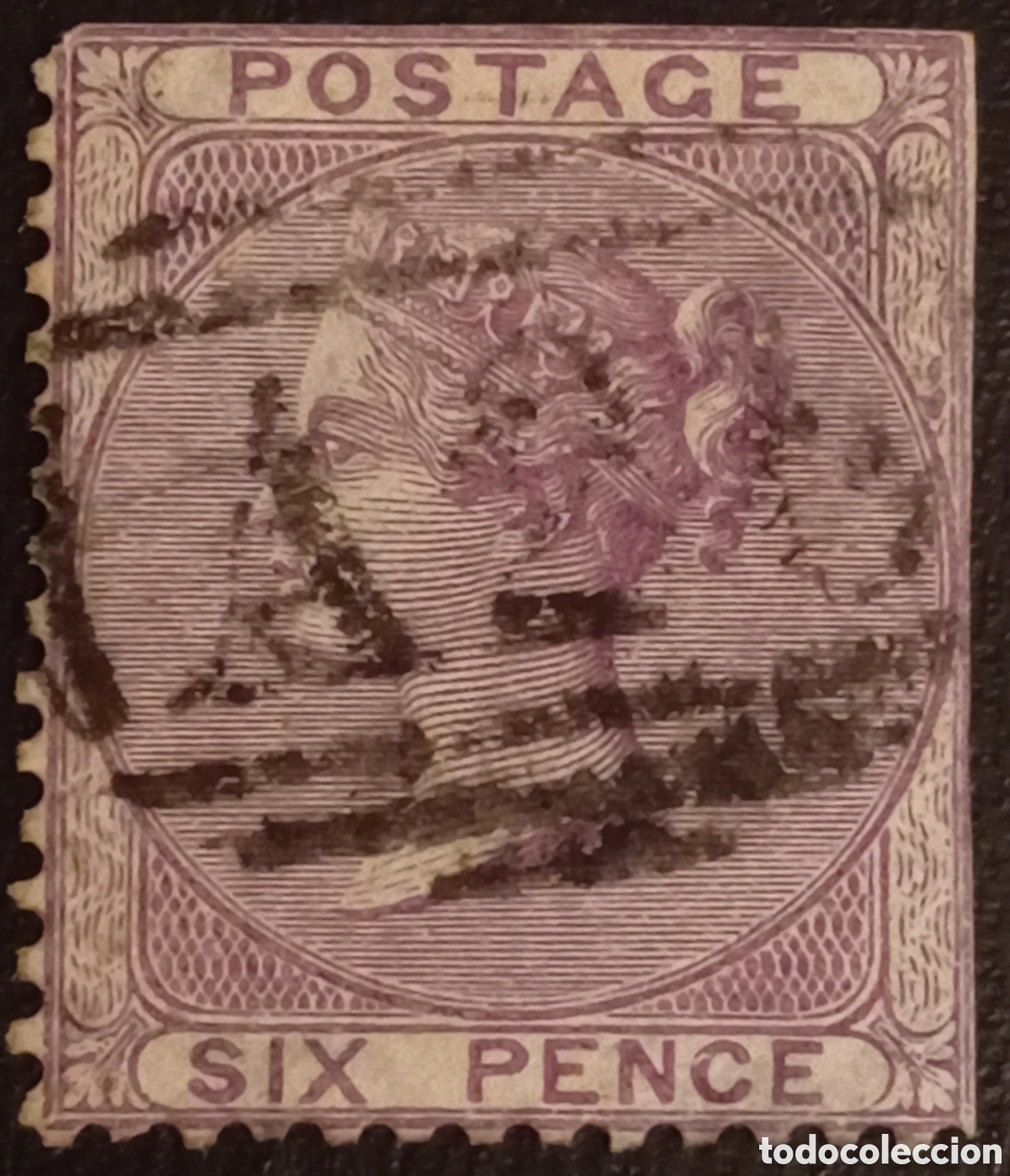 Sellos: Gran Breta&ntilde;a 1862 - Reina Victoria 6d Lila - SG 84 / Scott 41 - Usado