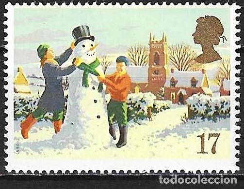 Sellos: Gran Breta&ntilde;a 1990 - Mi 1300 - YT 1494 - Navidad - MNH**