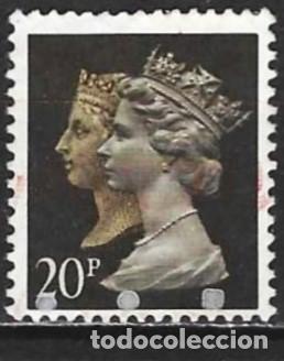 Sellos: Gran Breta&ntilde;a 1990 - Mi 1241C - YT 1435 - Reina Victoria y Isabel II