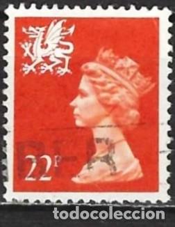 Sellos: Gran Breta&ntilde;a ( Gales ) 1990 - Mi W 57 - YT 1504 - Reina Isabel II