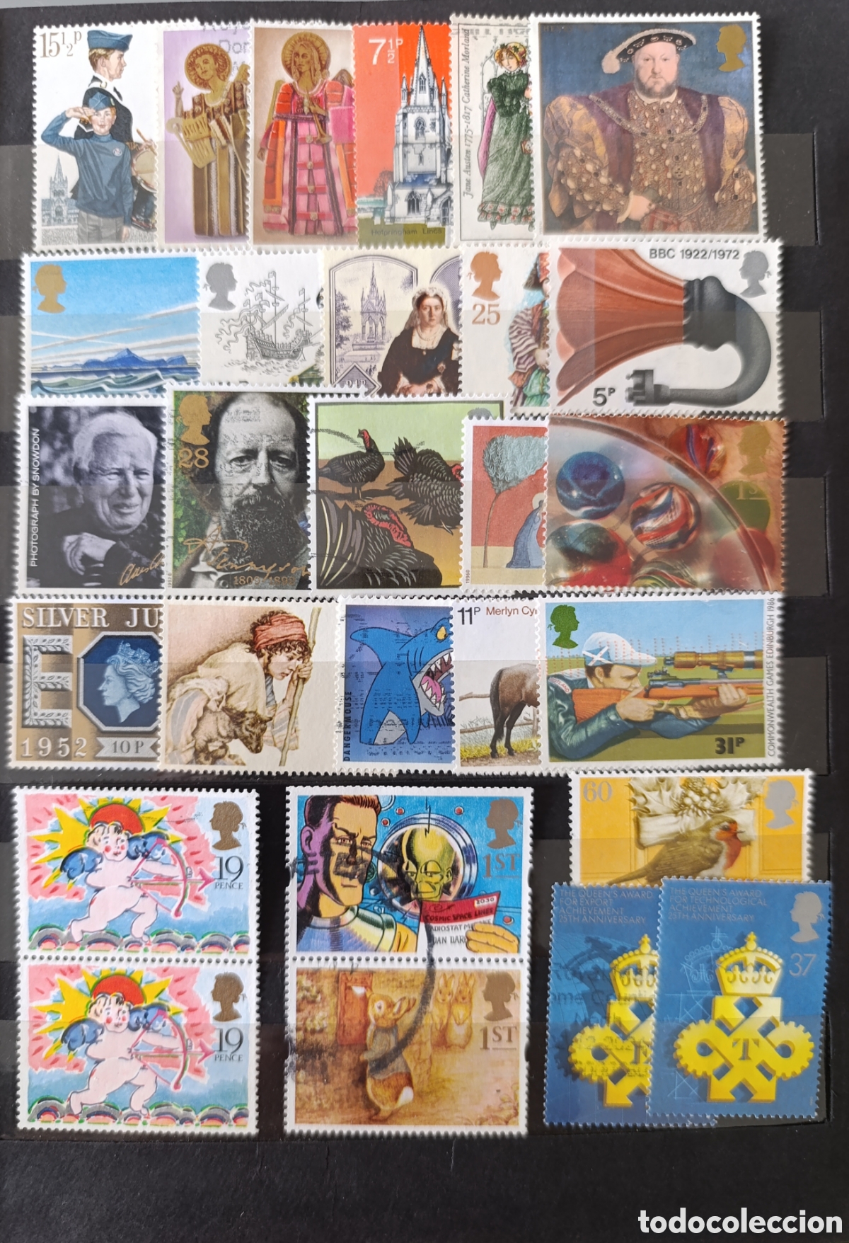 Sellos: Lote de sellos usados Gran Breta&ntilde;a UK Great Britain Inglaterra