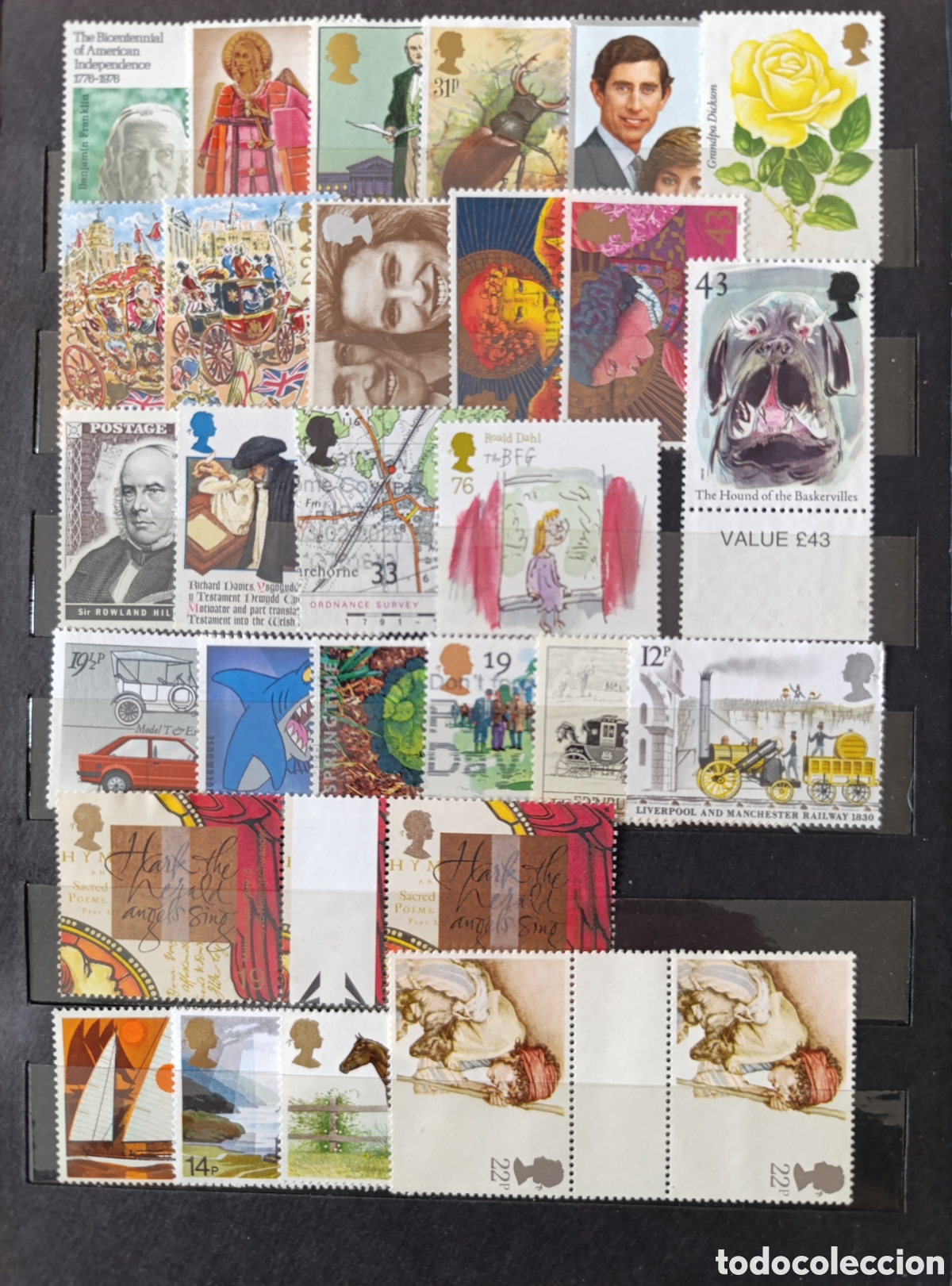 Sellos: Lote de sellos usados Gran Breta&ntilde;a UK Inglaterra