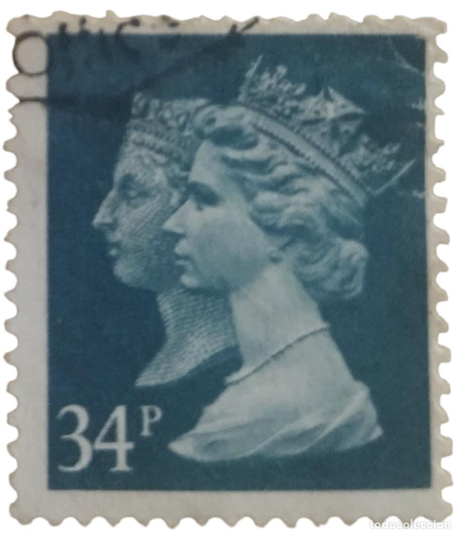 Sellos: GRAN BRETA&Ntilde;A 1990 Reinas Isabel II y Victoria. USADO.