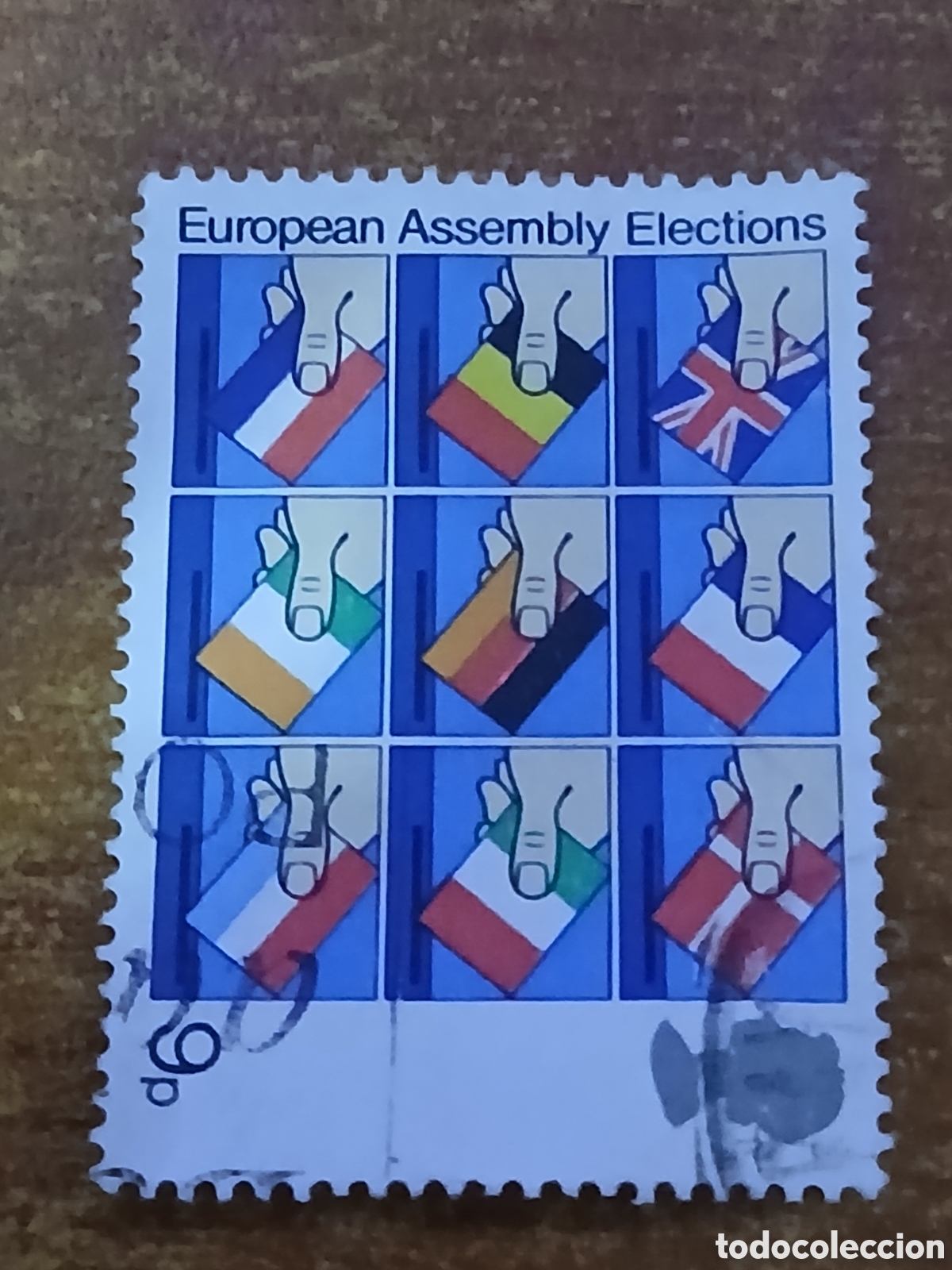 Sellos: Sello Reino Unido Primeras Elecciones Asamblea Europea 1.979