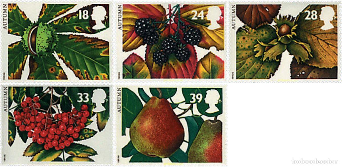 Sellos: 90616 MNH GRAN BRETA&Ntilde;A 1993 FRUTOS