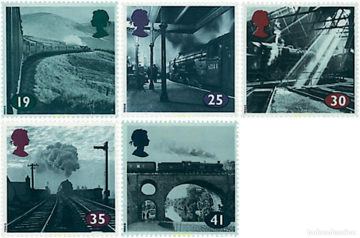 Sellos: 59811 MNH GRAN BRETA&Ntilde;A 1994 TRENES DE VAPOR
