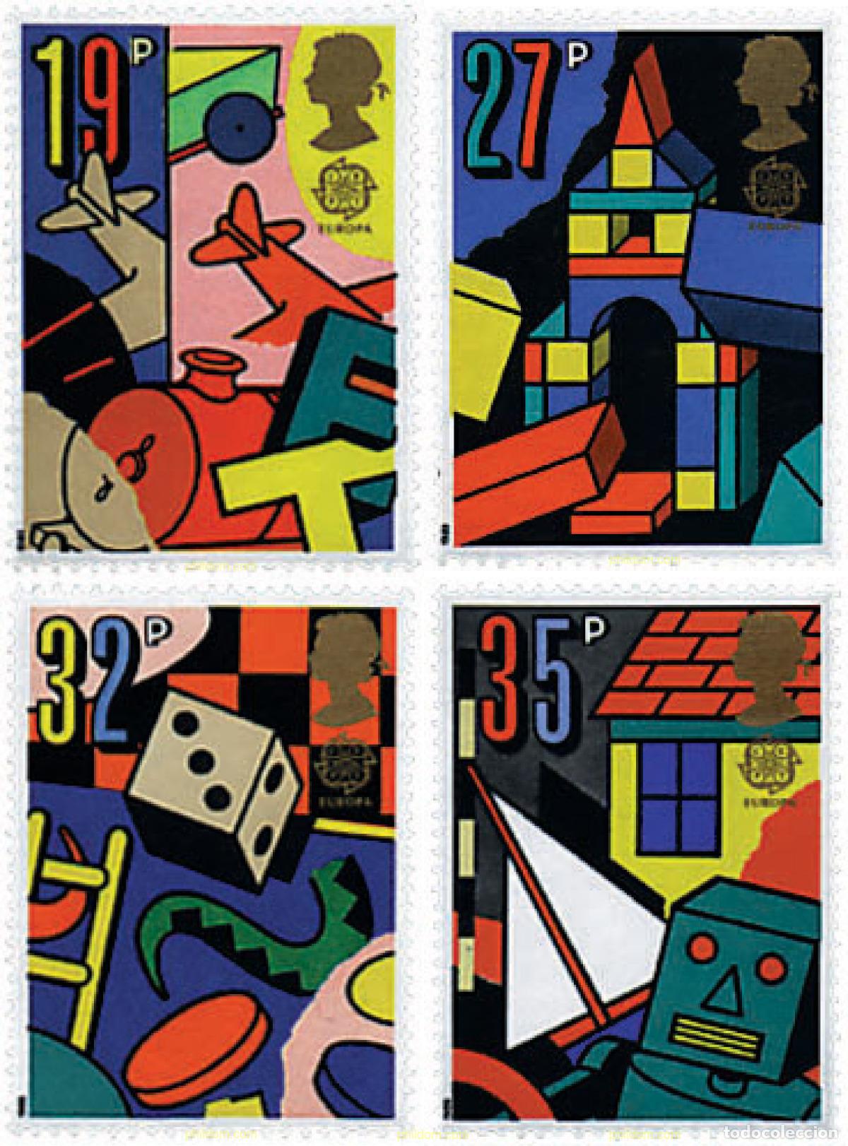 Sellos: 62741 MNH GRAN BRETA&Ntilde;A 1989 EUROPA CEPT. JUEGOS INFANTILES