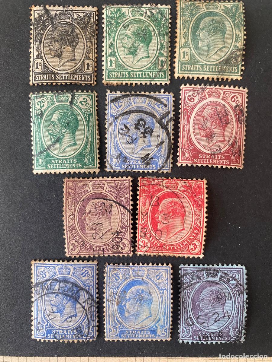 Sellos: Gran Breta&ntilde;a, Colonias del Estrecho